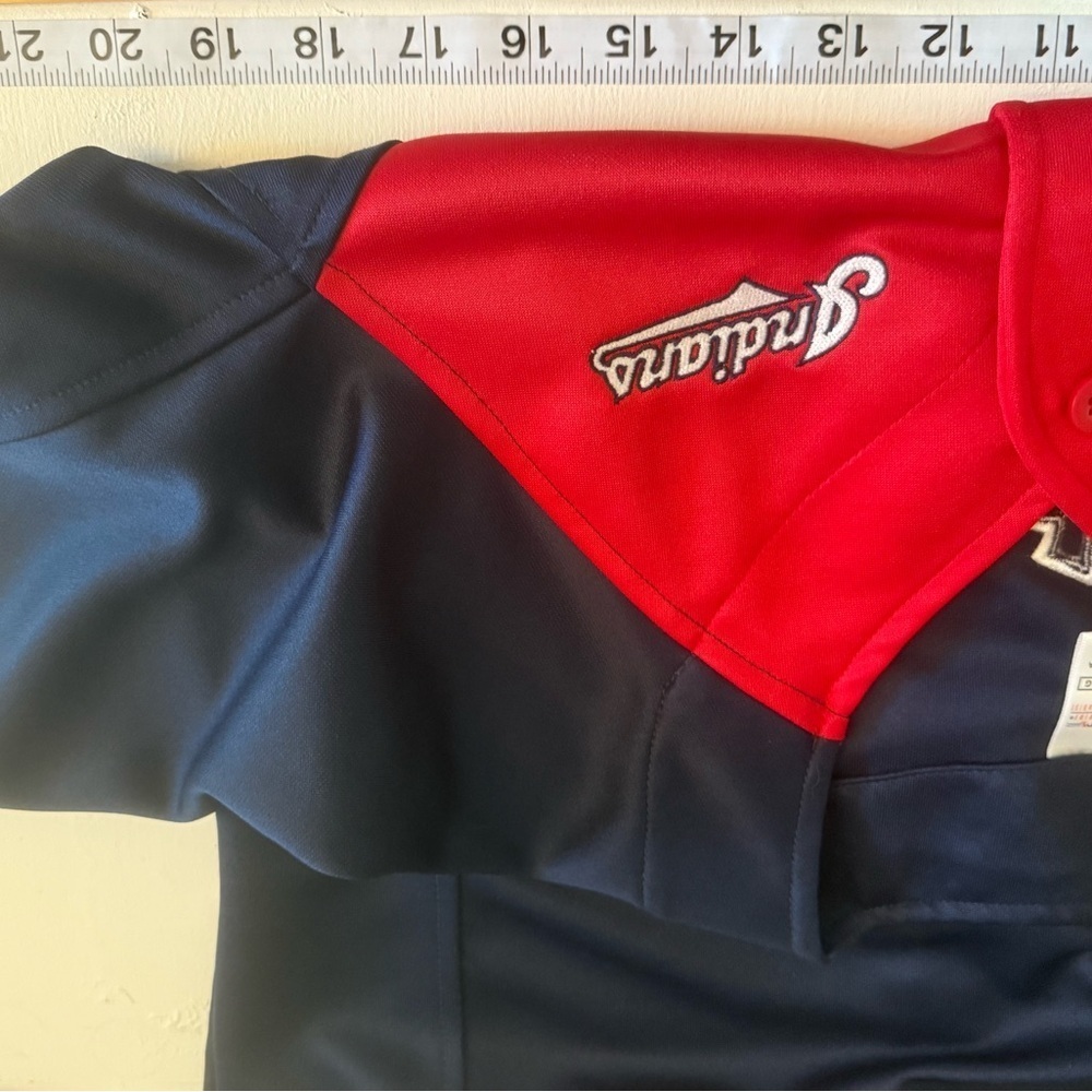 Nike MLB Kids Red and Blue Button-Down Shirt - Picture 7 of 7